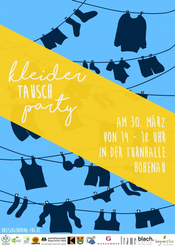 Flyer/Grafik zum Event: Kleidertauschparty in Hohenau am Sa., 30.03.2019 von 14:00 bis 18:00 Uhr