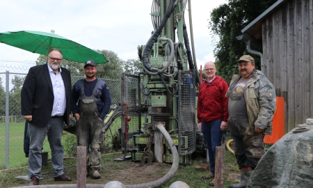 Geothermie auf Oberhaus: Probebohrungen