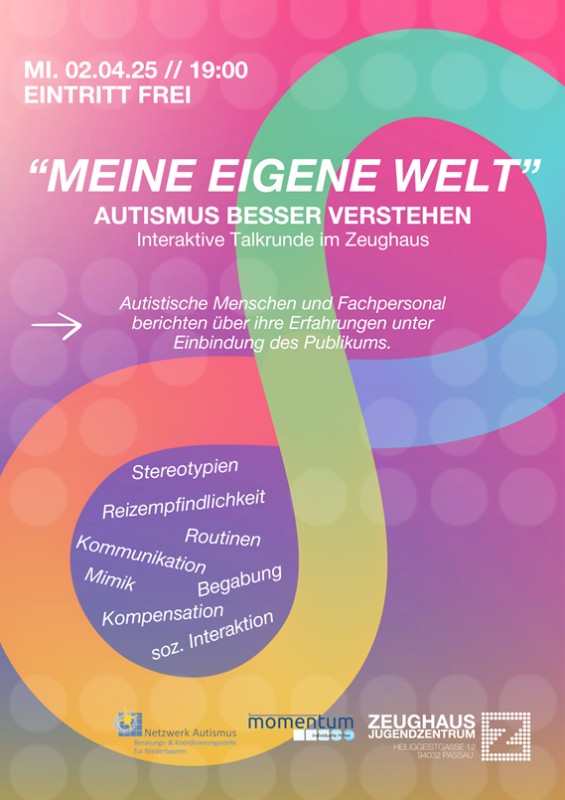 Flyer/Grafik zum Event: Autismus besser verstehen am Mi., 02.04.2025 ab 19:00 Uhr
