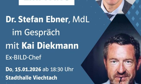 Neujahrsempfang des CSU-Kreisverbandes Regen: Kai Diekmann zu Gast in Viechtach