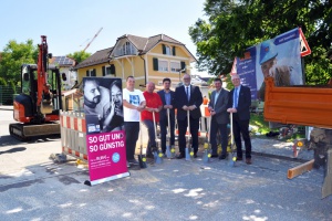 Spatenstich Breitbandausbau Grubweg