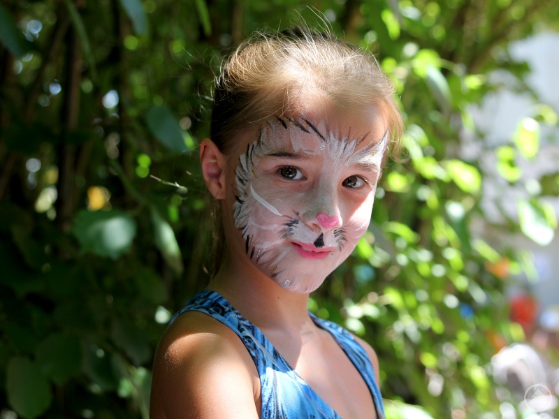 Besonders beliebt war wieder einmal das Kinderschminken.