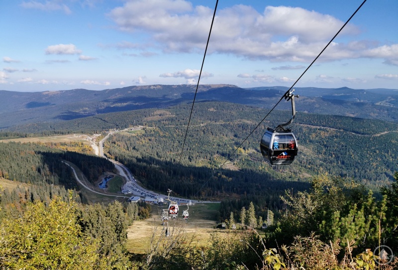 Mit der Bergbahn gelangt man ganz bequem auf den Gipfel des Großen Arbers.