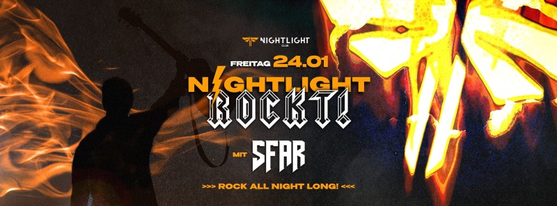 Flyer/Grafik zum Event: SEARCHING FOR A REPLY Live! |Nightlight ROCKT! Vol. 3| Freitag 24.01. am Fr., 24.01.2025 von 21:00 bis 04:00 Uhr