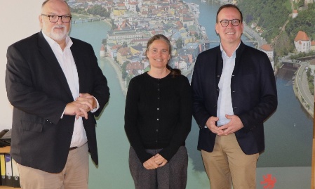 Oberbürgermeister Jürgen Dupper begrüßt neuen Geschäftsführer des Niederbayern-Forums