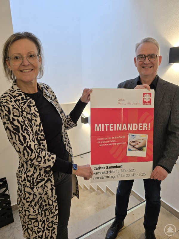 Die Caritasvorstände Stefan Seiderer und Andrea Anderlik rufen zu Spenden auf. 20250121_150539.jpg