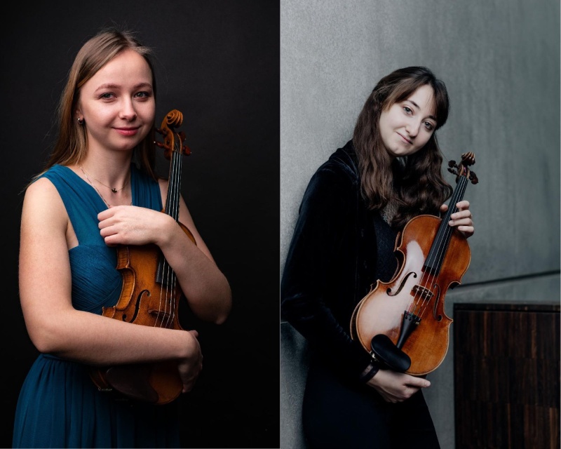 Flyer/Grafik zum Event: Eva Rabchevska und Bella Chich – Mozart, Haydn, Bach, Martinů am Mi., 17.07.2024 von 19:30 bis 21:30 Uhr