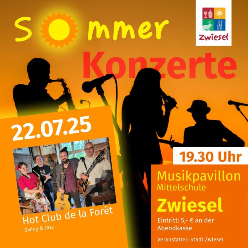 Flyer/Grafik zum Event: Sommerkonzert am Di., 22.07.2025 ab 19:30 Uhr