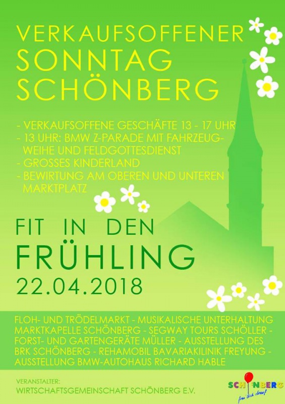 Flyer/Grafik zum Event: VKO Sonntag: Fit in den Frühling mit BMW Z-Parade am So., 22.04.2018 ab 13:00 Uhr