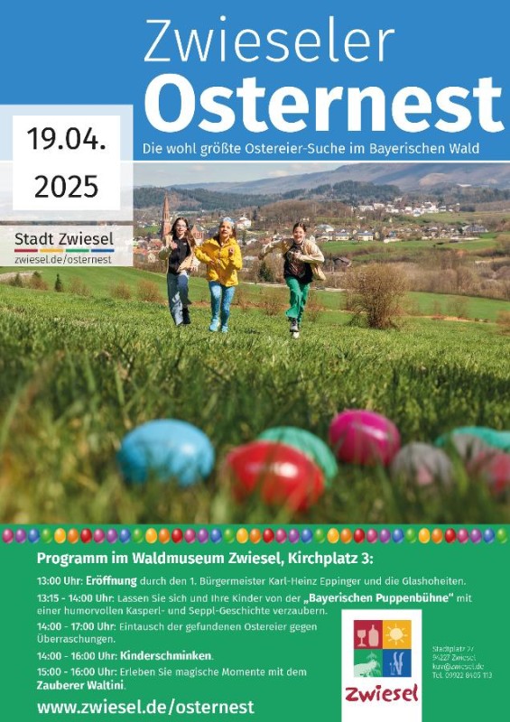 Flyer/Grafik zum Event: Zwieseler Osternest am Sa., 19.04.2025 von 13:00 bis 17:00 Uhr