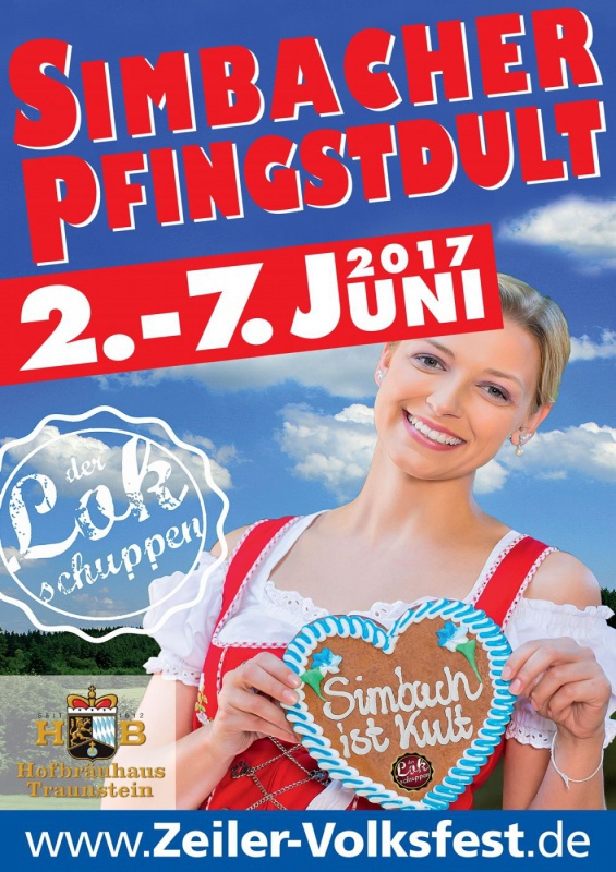 Flyer/Grafik zum Event: PfingstDult Simbach am Fr., 02.06.2017 - Mi., 07.06.2017