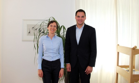 Antrittsbesuch der neuen Leiterin des Nationalparks Bayerischer Wald, Ursula Schuster, bei Landrat Sebastian Gruber