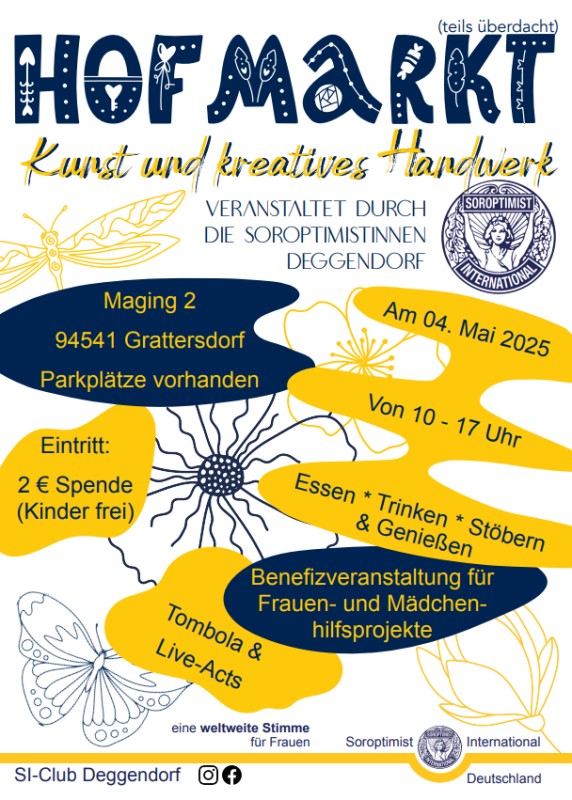 Flyer/Grafik zum Event: Kunst und kreatives Handwerk beim Hofmarkt in Maging am Sonntag 04.05.2024 am So., 04.05.2025 von 10:00 bis 17:00 Uhr