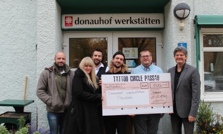 500 Euro für donauhof-werkstätten