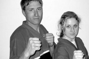 Nicole Blab und Jiri Hlusek auf dem Podest