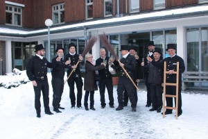 Kaminkehrer bei der Landrätin