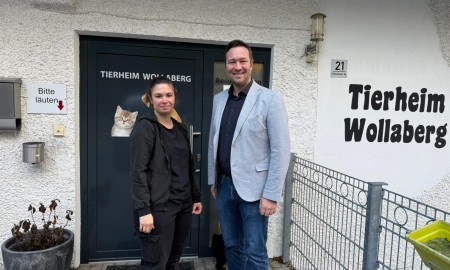 Futterspende statt Weihnachtskarten f&uuml;r das Tierheim Wollaberg