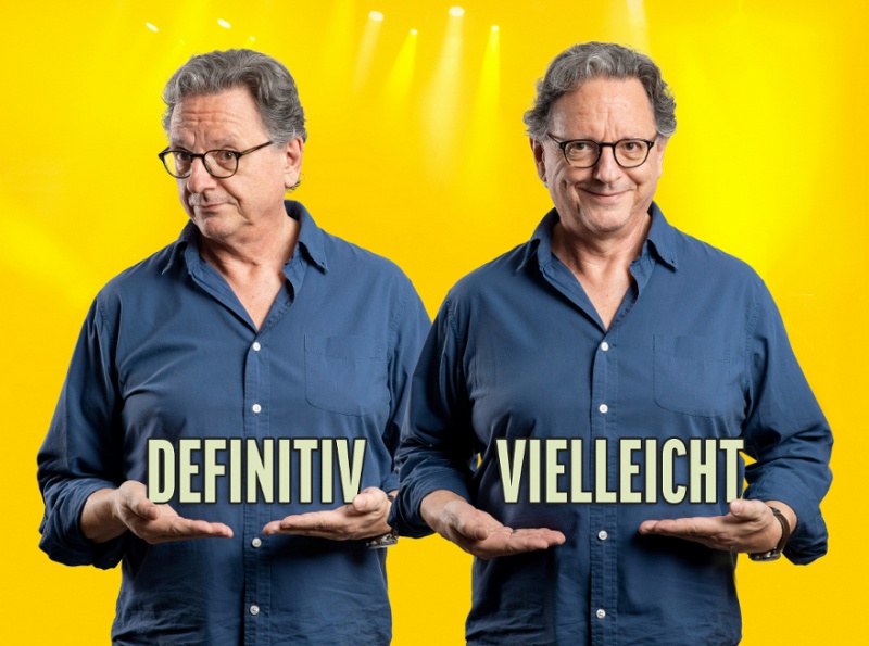 Flyer/Grafik zum Event: "Günter Grünwald" - "Definitiv vielleicht" am Do., 27.10.2022