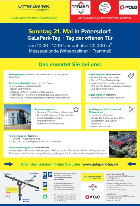 Flyer/Grafik zum Event: GaLaPark-Tag 2023 am So., 21.05.2023 von 10:00 bis 17:00 Uhr