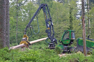 Nationalpark testet Debarking Harvester