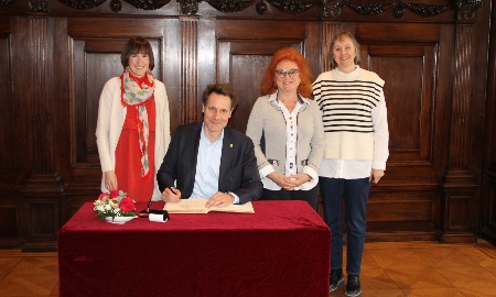 Besuch des Vizepräsidenten des Bayerischen  Landtags, Ludwig Hartmann, im Passauer Rathaus