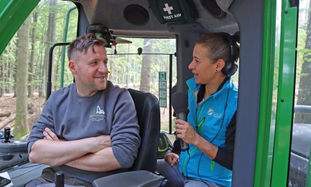 Borkenkäfermanagement mit dem Debarking-Harvester