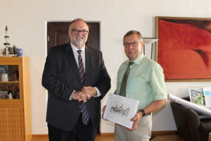 Abschiedsbesuch von Forstdirektor Ludwig Geier bei Oberbürgermeister Jürgen Dupper