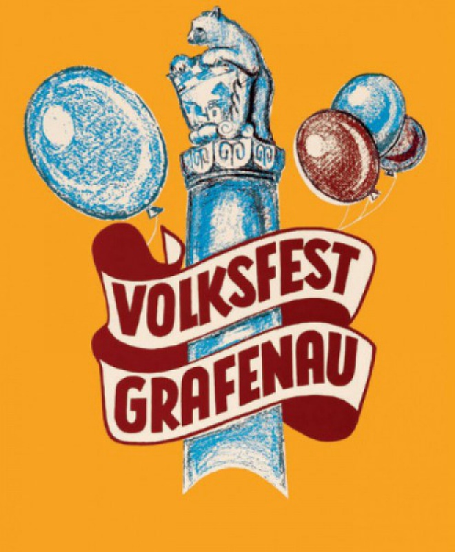 Flyer/Grafik zum Event: 66. Grafenauer Volksfest am Fr., 01.07.2016 - Mi., 06.07.2016