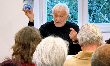 Karl-Heinz Reimeier verzaubert mit Lyrik und Kunst in der Galerie Wolfstein