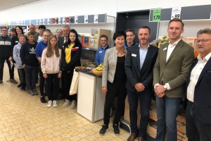 Informative Fairtrade-Unterrichtsstunde in der Lidl-Filiale Bogen-Furth