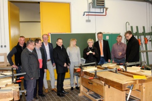 Landrätin auf Besuch in der Berufsschule Regen