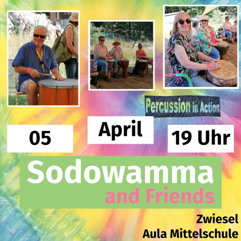 Flyer/Grafik zum Event: Trommelabend in Zwiesel am Sa., 05.04.2025 ab 19:00 Uhr