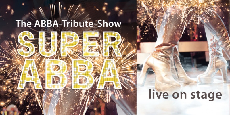 Flyer/Grafik zum Event: Super ABBA - The ABBA Tribute-Show am Do., 27.02.2020