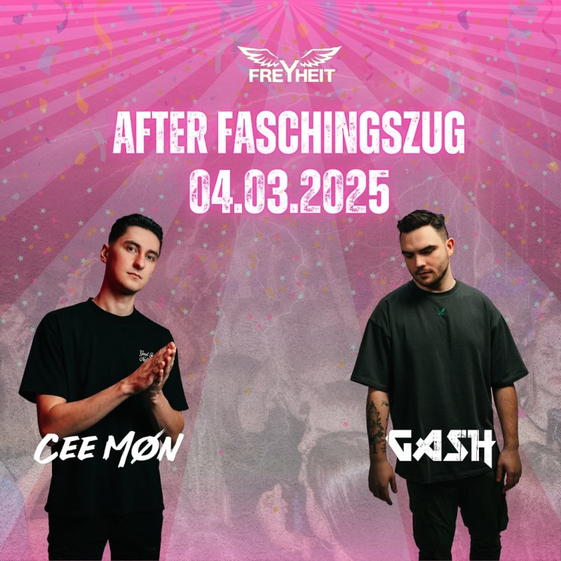 Flyer/Grafik zum Event: AFTER Faschingszug 04.03.2025 am Di., 04.03.2025 ab 16:00 Uhr