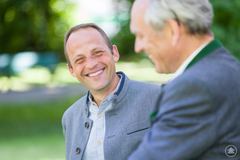 Bräu Josef Falter freut sich, dass die Brauerei Falter und die Falter-Biere zu den Besten in Deutschland zählen.