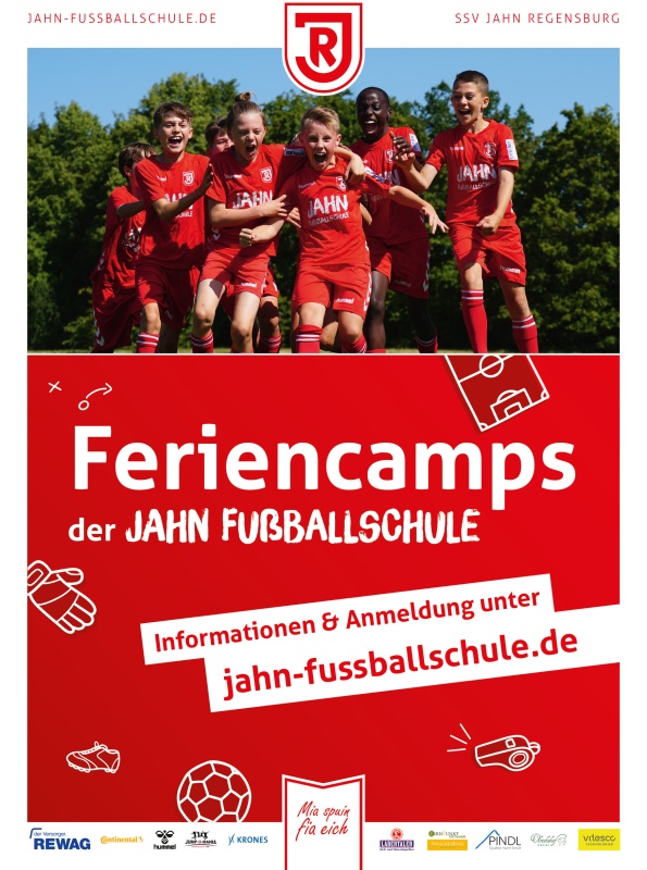 Flyer/Grafik zum Event: SSV Jahn Feriencamp | Freier TuS Regensburg am Di., 05.09.2023 - Do., 07.09.2023