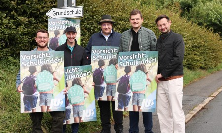 JU-Schulanfangsplakate für mehr Sicherheit auf dem Schulweg