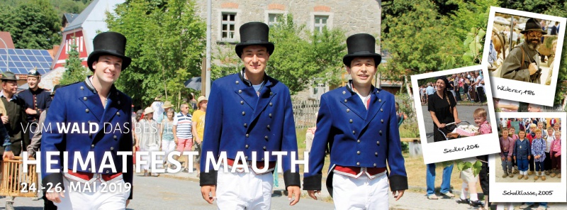 Flyer/Grafik zum Event: Heimatfest Mauth 2019 am Fr., 24.05.2019 - So., 26.05.2019