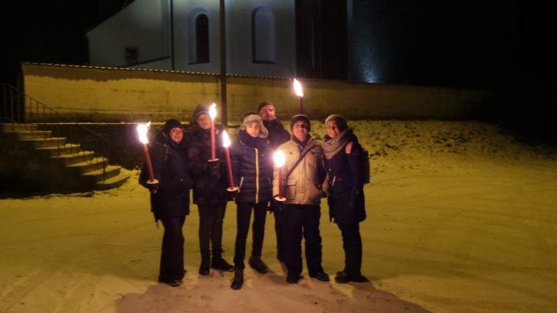 Flyer/Grafik zum Event: Fackelwanderung am Do., 09.01.2025 - Do., 27.02.2025