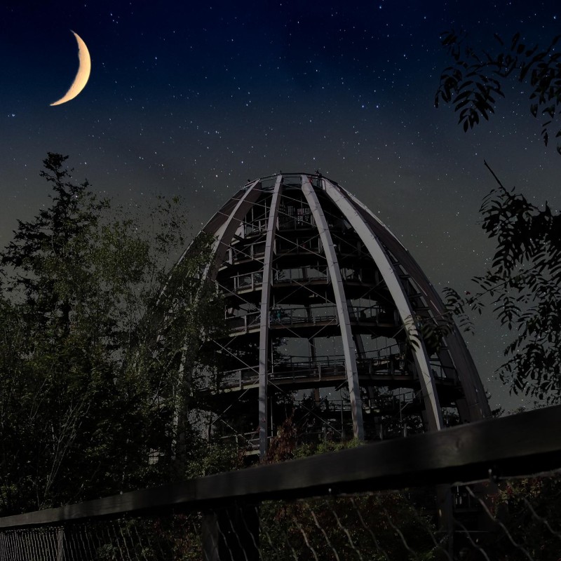 Flyer/Grafik zum Event: Abendführung „Den Sternen so nah“ am Fr., 17.04.2026 von 21:00 bis 23:00 Uhr