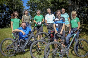 Für die Umwelt: Mitarbeiterinnen und Mitarbeiter des Landratsamts fahren mit dem Rad zur Arbeit