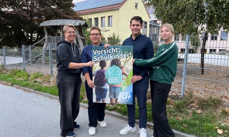 Achtung, Schulanfang! – JU Grafenauer Land setzt Zeichen für sichere Schulwege