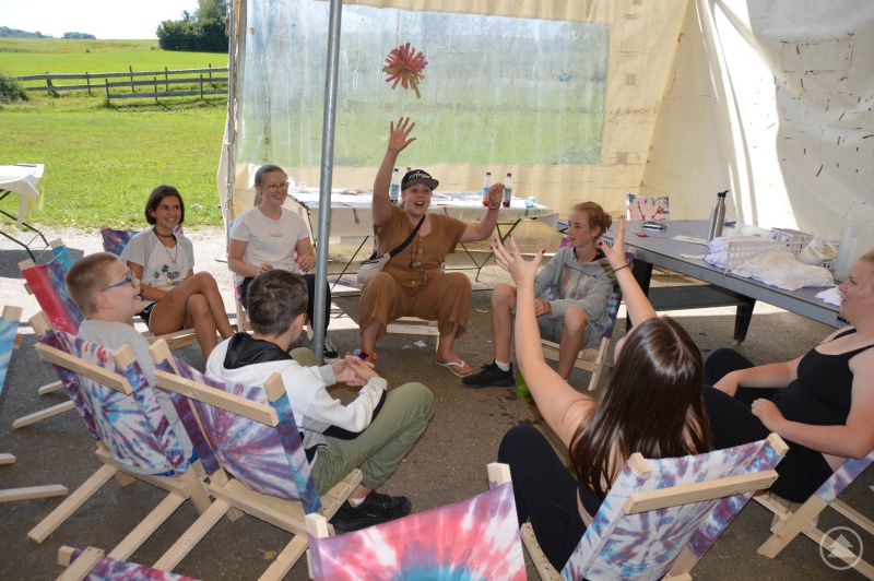 Nach erfolgreichem Bau, gleich gemeinsam den ersten Testlauf.