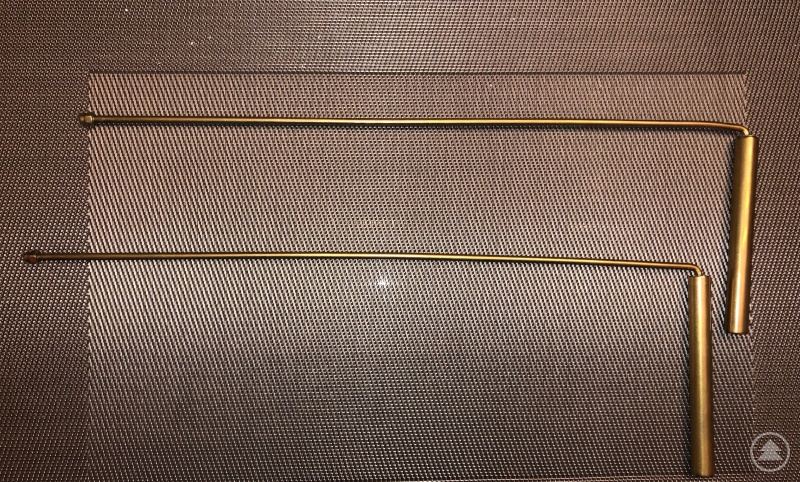 Eine Winkelrute zum Aufspüren von Wasser.