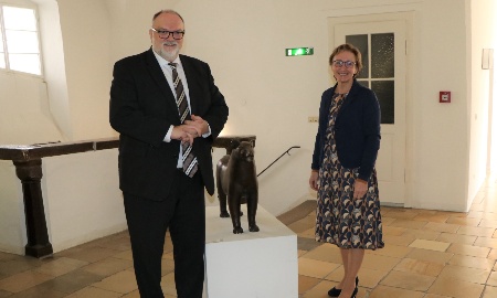 Oberbürgermeister Jürgen Dupper empfängt  MdL Roswitha Toso