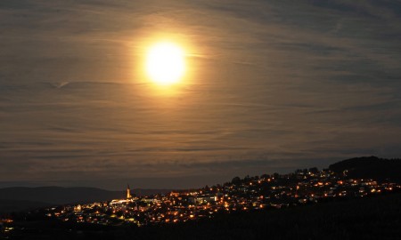 Vollmond über Waldkirchen