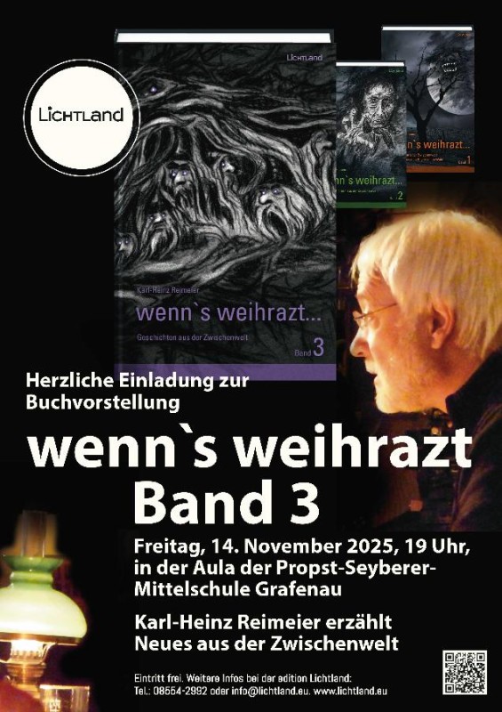 Flyer/Grafik zum Event: Buchvorstellung am Fr., 14.11.2025 ab 19:00 Uhr