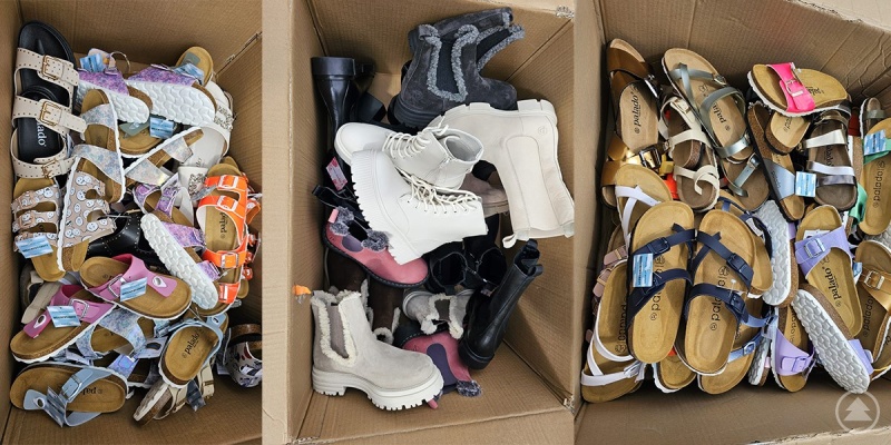 Schuhspende von Sandalen, Winter- und Kinderschuhen