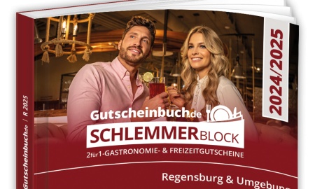 Der neue Gutscheinbuch.de Schlemmerblock 2024/2025 Regensburg &  Umgebung: Vielfalt nicht nur beim Schlemmen
