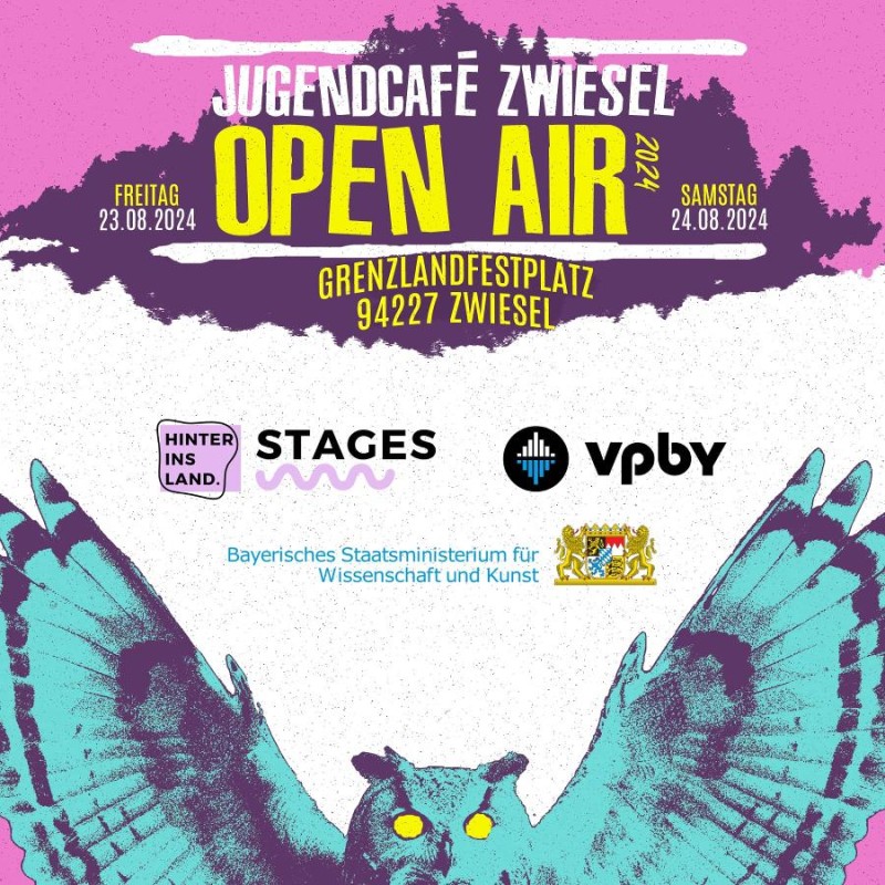 Flyer/Grafik zum Event: KAFF GOES OPEN AIR! Wir feiern 40 Jahre Jugendcafé! am Fr., 23.08.2024 - Sa., 24.08.2024